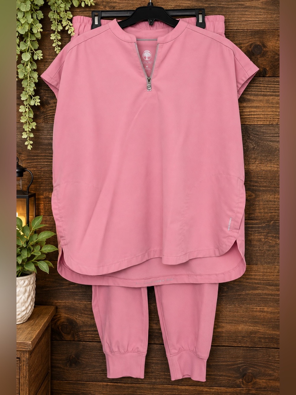 Healing Hands Sandy 360 Women's Ballerina Dolman Scrub Top and Jogger Set